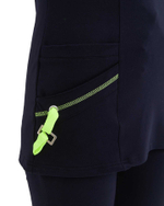 Костюм трикотажный Т-305 женский, блуза, брюки, тёмно-синий