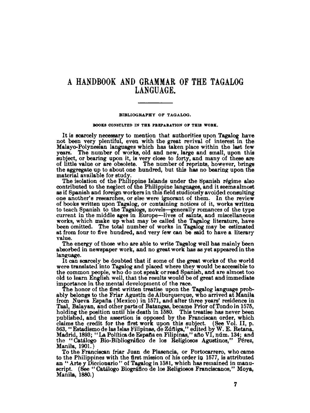 A Handbook and Grammar of the Tagalog Language | FIRST LIEUT. W.E.W. MACKINLAY