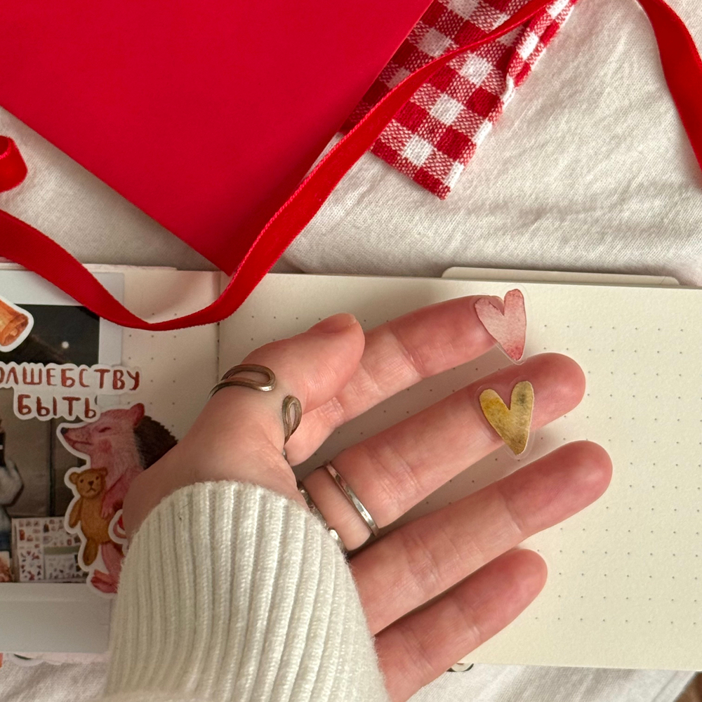 стикерпак "нежные сердечки"