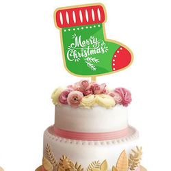 Топпер «Merry Christmas» рождественский сапожок