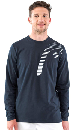 Теннисная футболка Head Club 21 Cliff Long Sleeve
