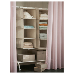 IKEA STENFRÖ  (ИКЕА СТЕНФРÖ)  -  Шторы, 2 шт, на ленте/розовые, 145x300 см