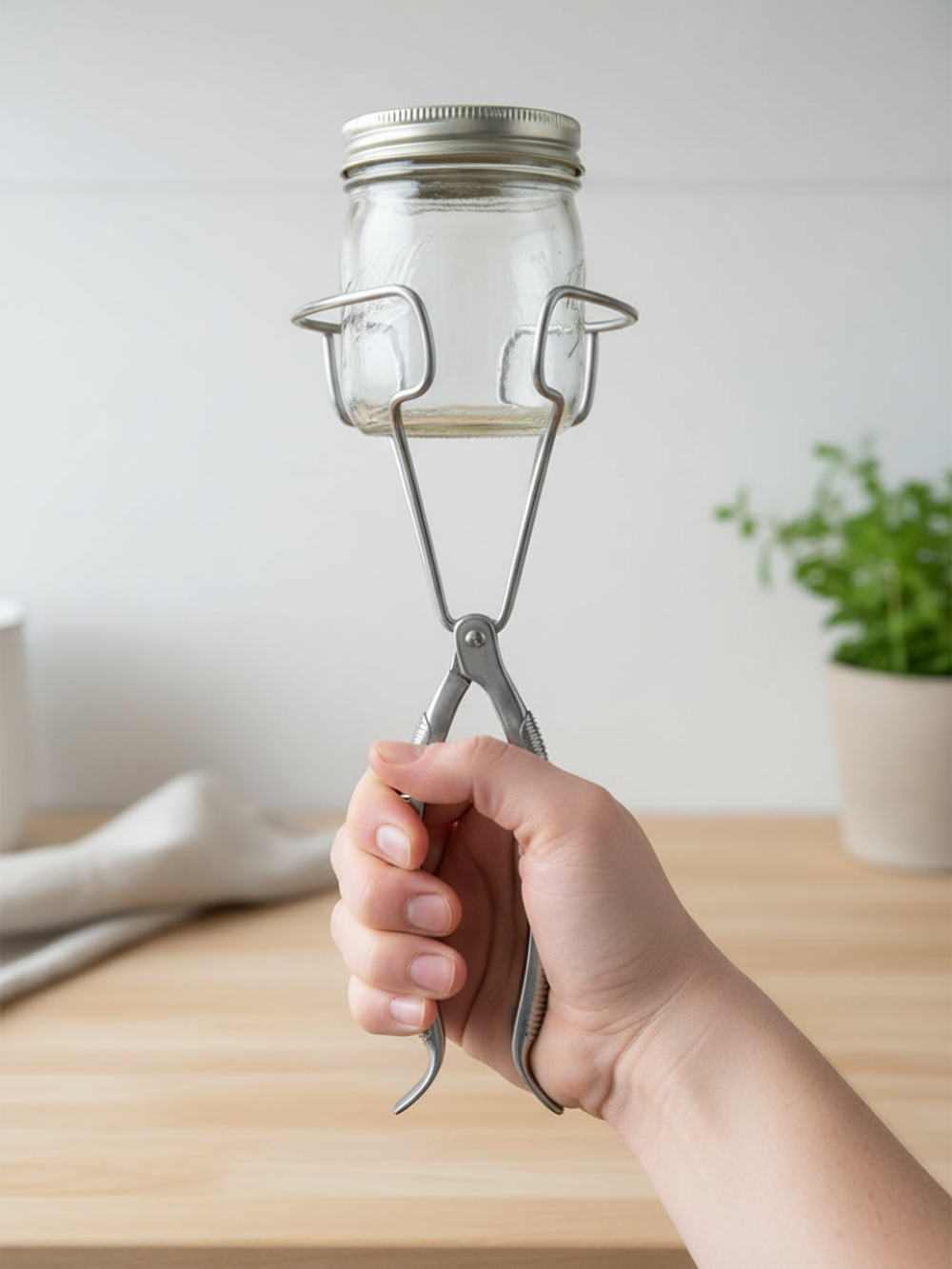 Захват для банок, винтовой, для солений, серебристый, 1 шт, прочный