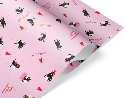 Упаковочная бумага «Котики Ля-Муры» 0,7×1 м, 80 г/м²