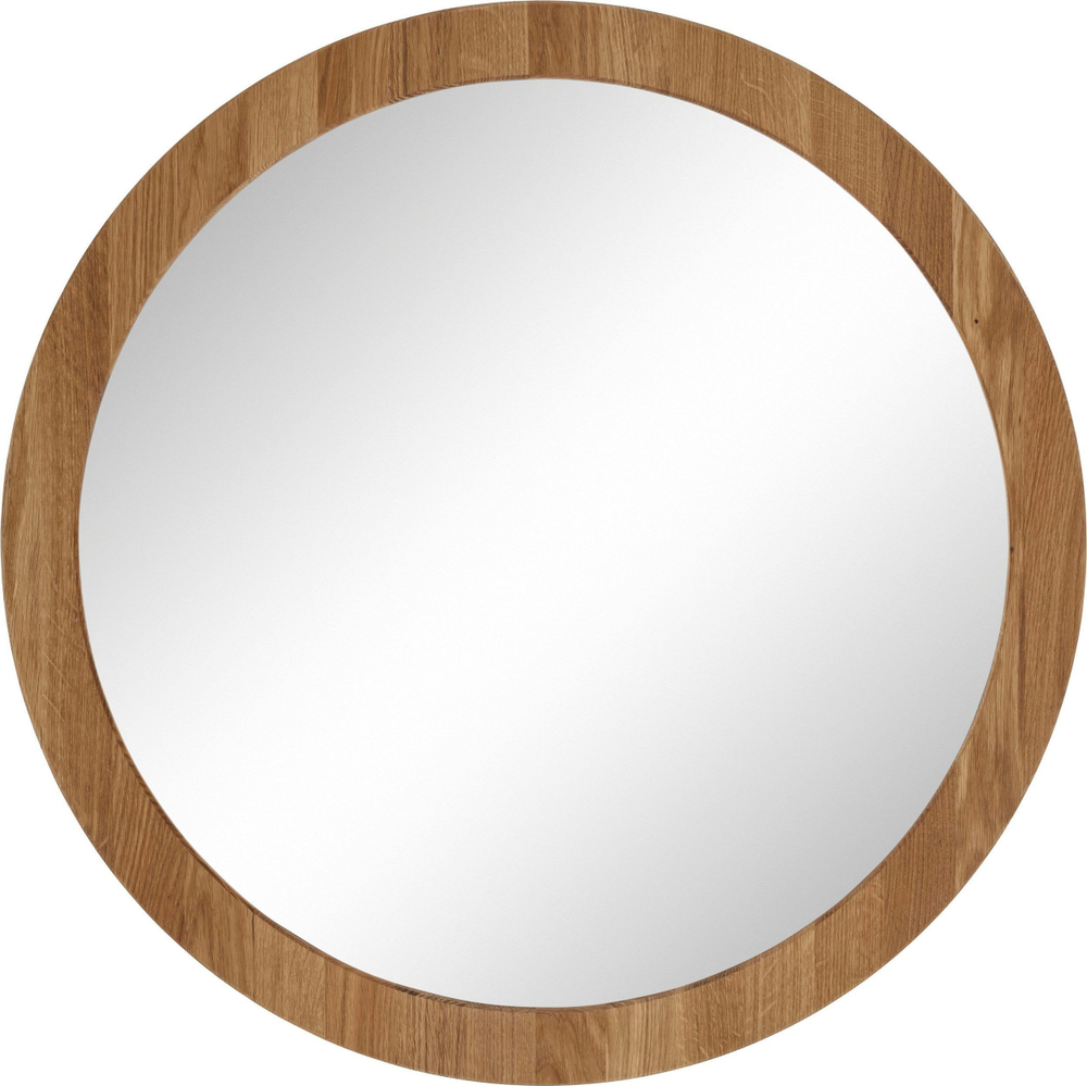 Зеркало круглое Миллиси 70х70 см из массива дуба