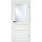 Купить Межкомнатная дверь эмалит Классик 3 белая остеклённая