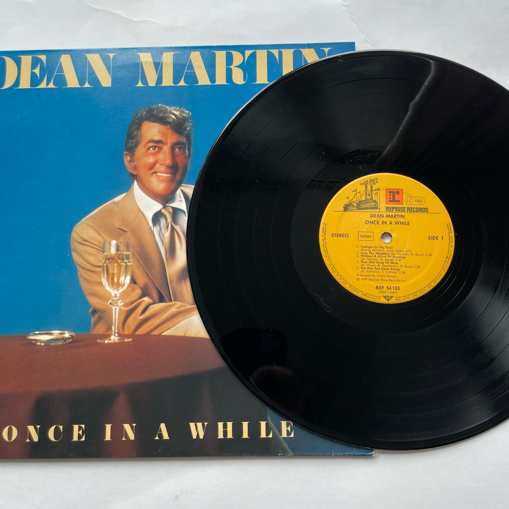 Винтажная виниловая пластинка LP Dean Martin Once In A While (Германия 1978)