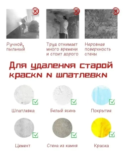 Электрический рубанок для снятия краски штукатурки шпаклевки, 3480 Вт, красная