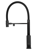 Смеситель для кухни с гибким изливом и подключением фильтра WONZON & WOGHAND, Черный матовый (WW-88458012-MB)