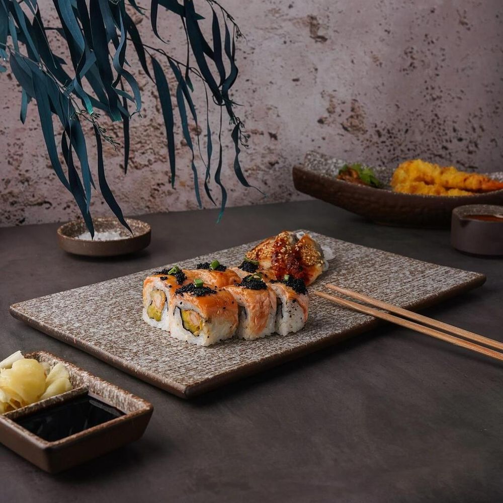 Блюдо прямоугольное 32*20 см h1,3 см Brown Untouched Taiga P.L. Proff Cuisine [1]