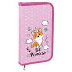 Пенал ЮНЛАНДИЯ, 1 отделение, эффект металл, объем, 19х11 см, "Puppy", 229200