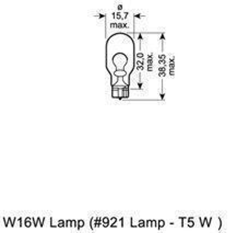 Лампа 12 В 16 Вт без цоколя Osram