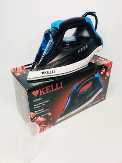 Утюг электрический KELLI KL-1635 керамическая подошва, паровой удар, самоочистка мощн. 2600 Вт