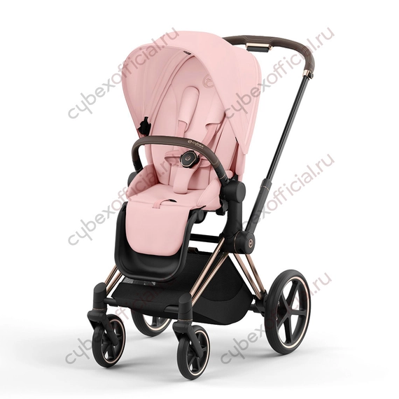 Прогулочная коляска Cybex Priam IV Peach Pink шасси Rosegold