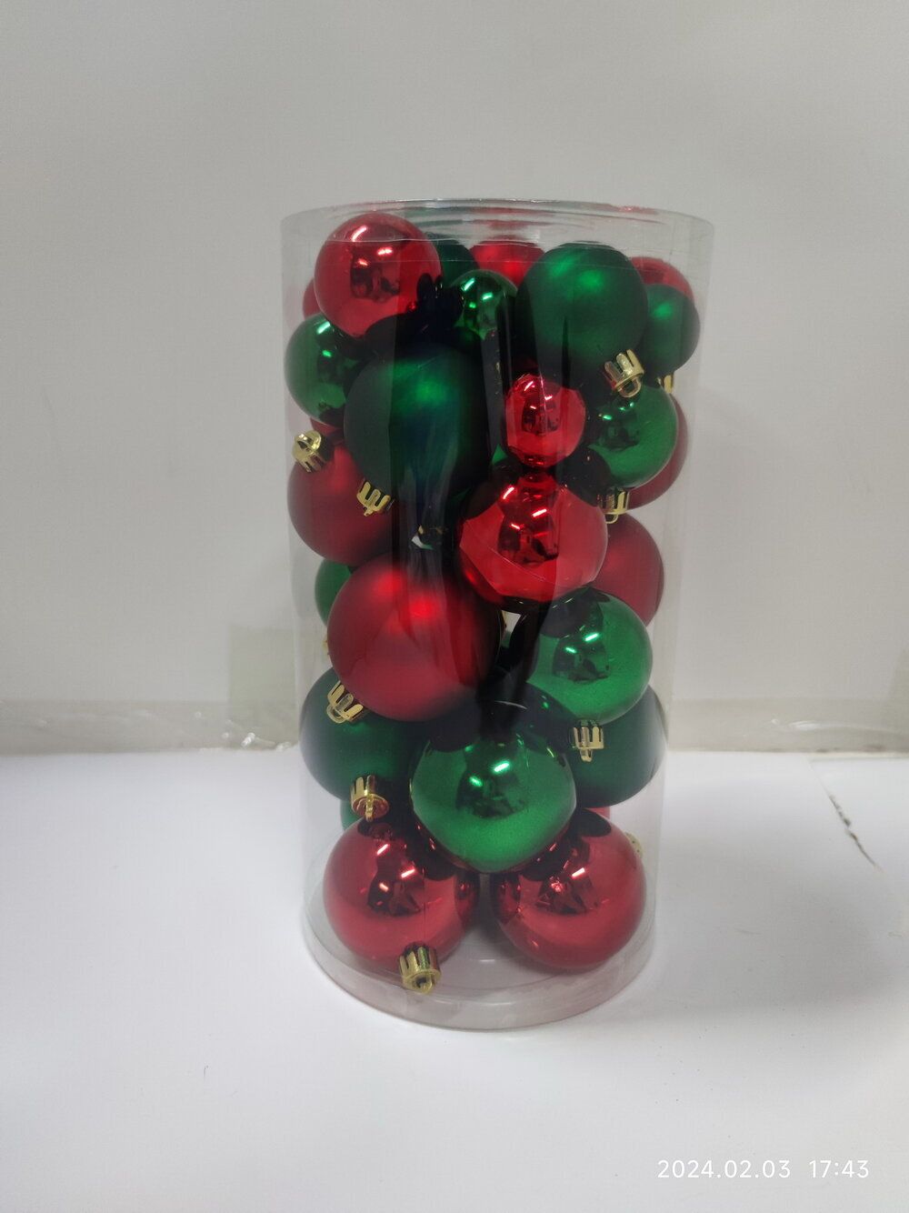 GAEM Набор из 40шт Украшение новогоднее "Шар", D3,4,5,6см, L14 W14 H26 см