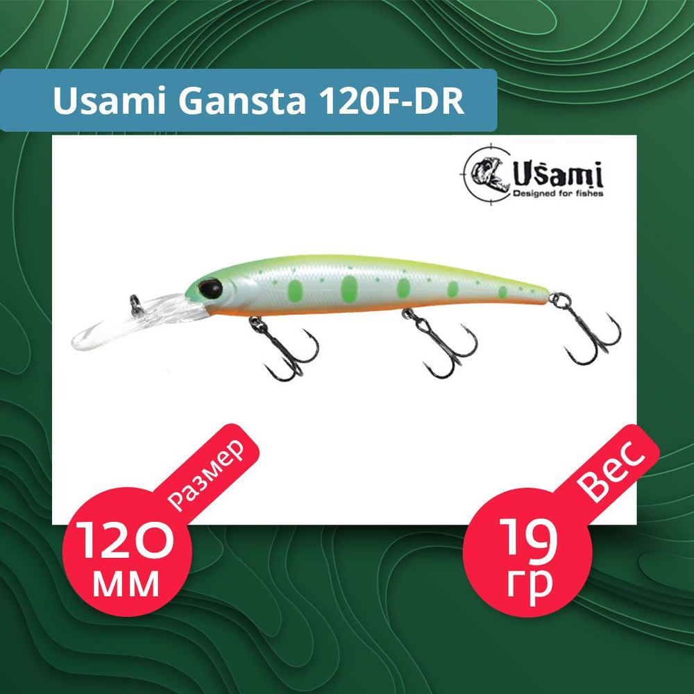 Воблер для рыбалки Usami Gansta