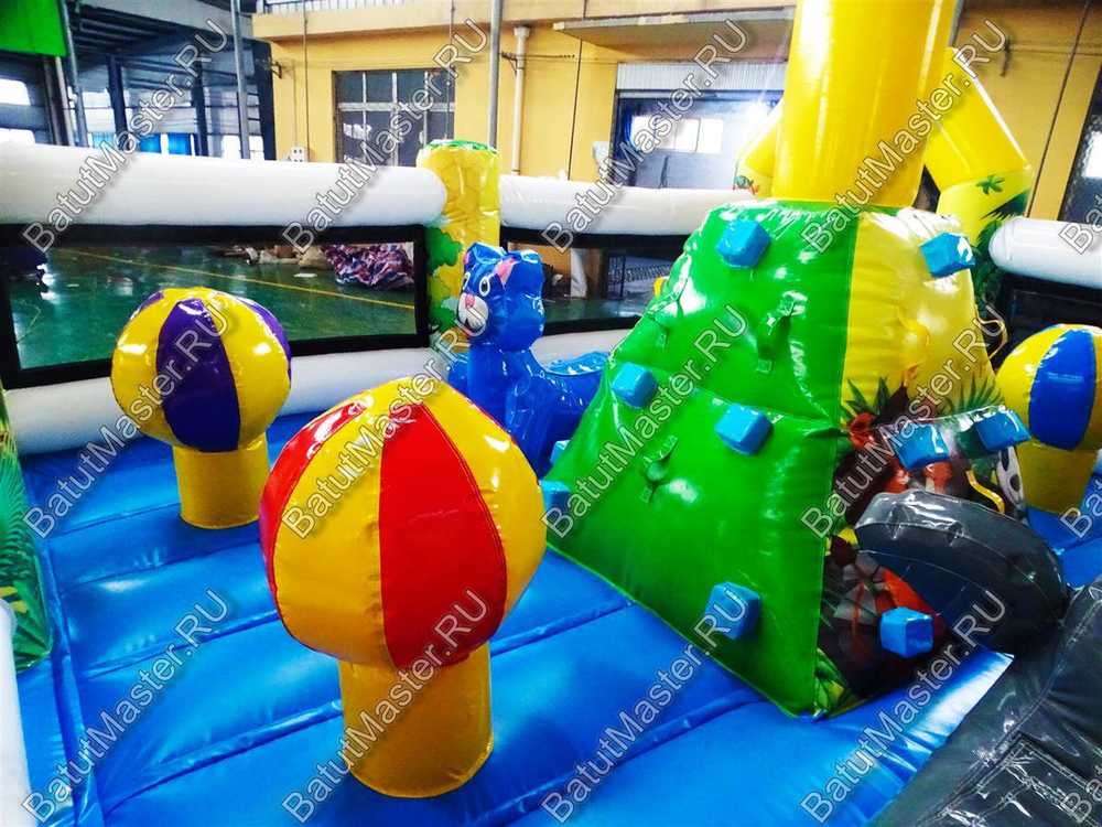 Надувной батут-горка "Сказочная поляна" 9*5*3,1 м