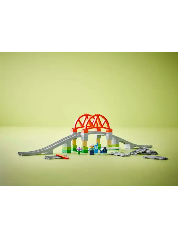 Конструктор DUPLO 10426 Железнодорожный мост и рельсы