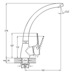 Смеситель для кухни, G.lauf, с картриджем, хром, ZOP4-B045