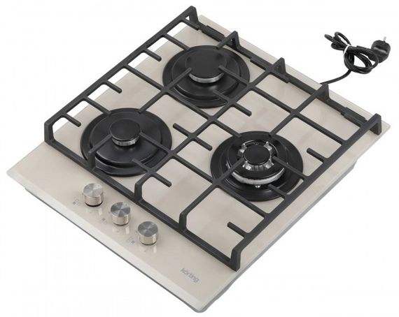 Газовая стеклянная варочная панель Korting HGG 4825 CTB