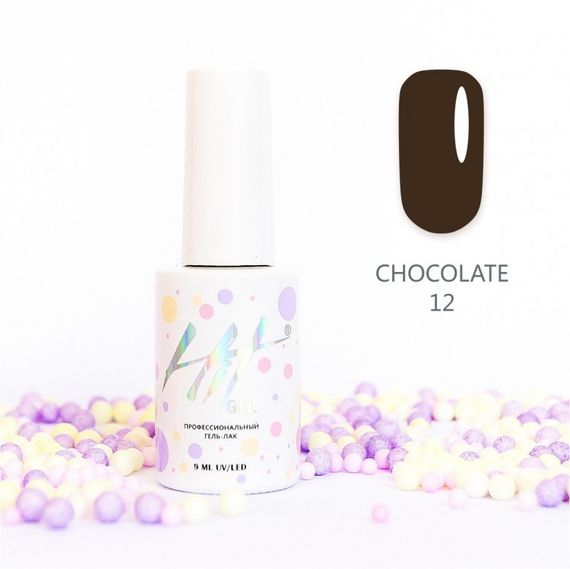 Гель-лак ТМ &quot;HIT gel&quot; №12 Chocolate, 9 мл