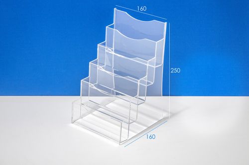Буклетница настольная А6 5-ти ярусная горизонтальная