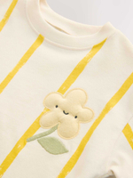 Футболка и шорты в комплекте для девочки Next E51-377, Молочный, Светло-желтый