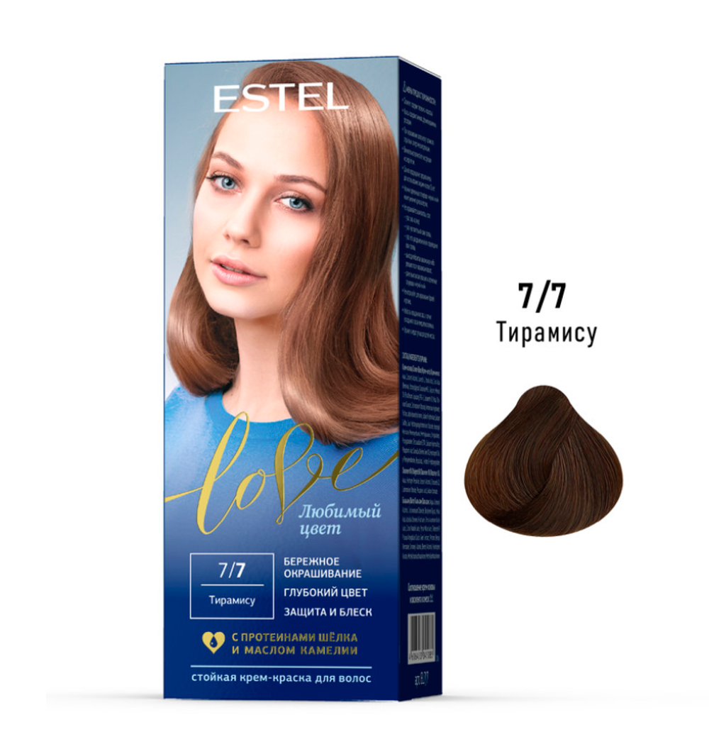 ESTEL LOVE Стойкая Крем-Краска д/волос №7/7 Тирамису 5085