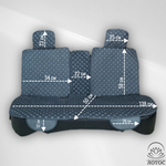 Универсальная накидка с боками на весь салон Велюр Звезда в сером цвете