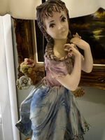 Винтажные настольные лампы Каподимонте.(Capodimonte)