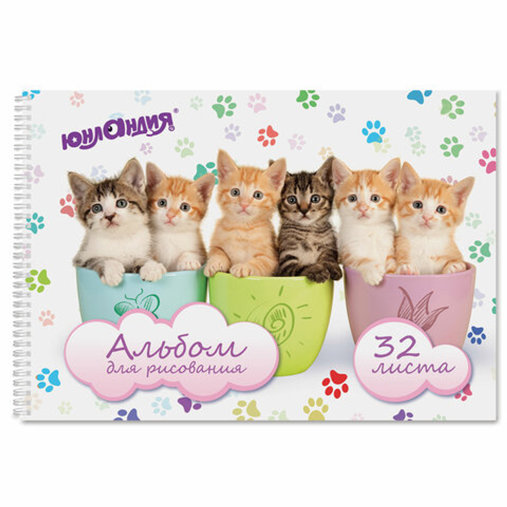 Альбом для рисования "Котики"