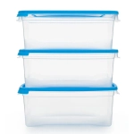 Комплект контейнеров для замораживания продуктов, 3 шт, 1,0л прямоугольный Морозко