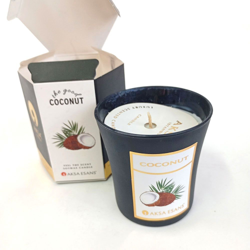 Свеча ароматическая кокос  Aksa