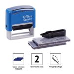 Штамп самонаборный 5 строк, 58*22мм, 2 касса, OfficeSpace