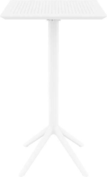 Стол пластиковый барный складной Sky 60х60 белый