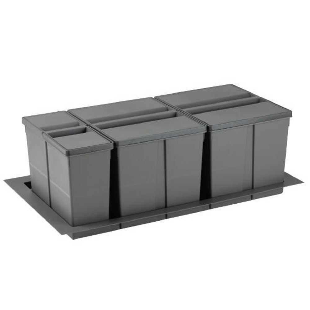 9XL Система хранения в базу 900, H.277мм (ведра: 1х11л,1х26л,1х26л с разделителем), отделка орион с