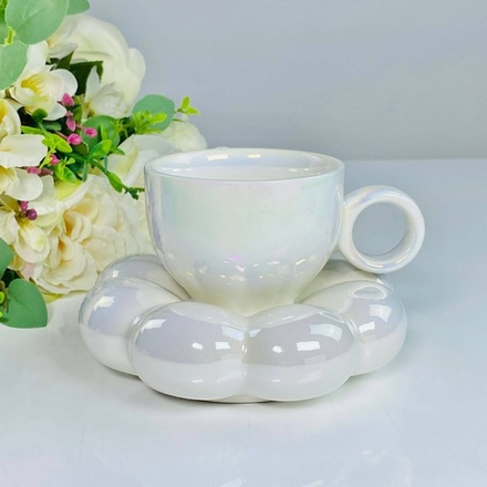 Lenardi 164-062 Чашка 220мл с блюдцем в под.уп.(х24)Фарфор