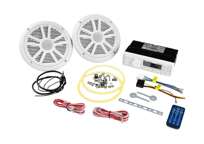 Морская аудиосистема 1DIN BOSS MCK500WB.6 (комплект2)