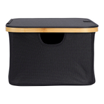 Корзина для белья neat low, 40x33x20 см, черная