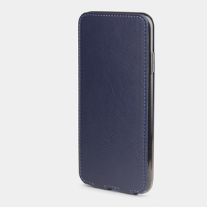 Чехол для iPhone XS Max из натуральной кожи теленка, цвета индиго