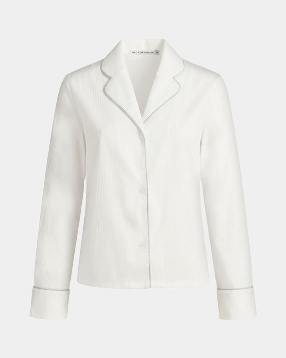 Пижама Белая 2 (рубашка с длинным рукавом + шорты)