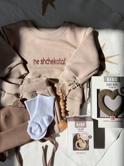 Штанишки oversized латте