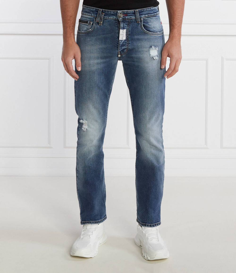 Джинсы Supreme Philipp Plein - голубой(MDT3561 PDE004N)