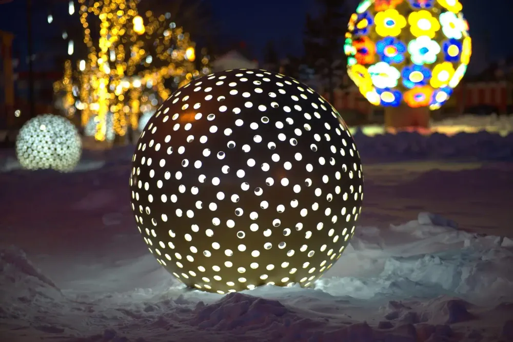 Большой Шар с подсветкой