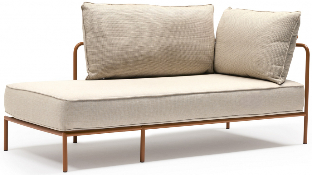 Модуль правый с подушками Scab Design Flap, терракотовый, кремовый