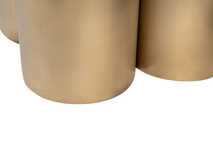 Стол журнальный Garda Decor Garda Decor керамогранит белый d60*45 см