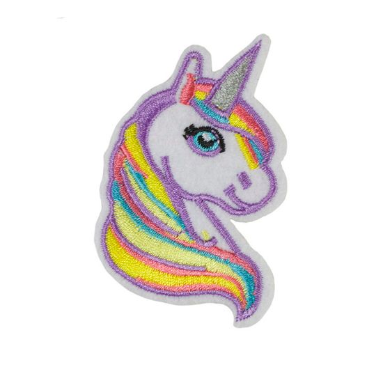 Нашивка термоаппликация на одежду и на рюкзак.  Единорог