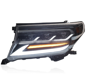 Передние фары Ленд Крузер 200 V5 type [Комплект Л+П; Биксеноновая линза; электрокорректор; яркие ходовые огни]