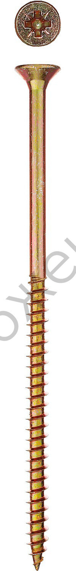 ЗУБР СУ-Ж 140 х 6.0 мм, желтый цинк, универсальный саморез, 4 шт (300396-60-140)