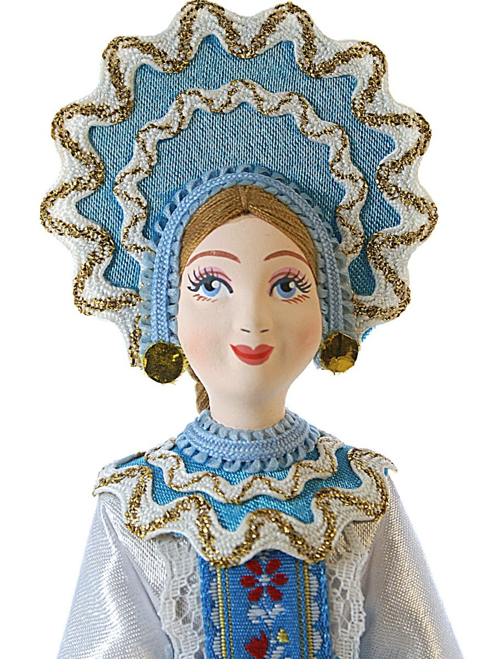 Кукла фарфоровая Ульяна в русском девичьем костюме